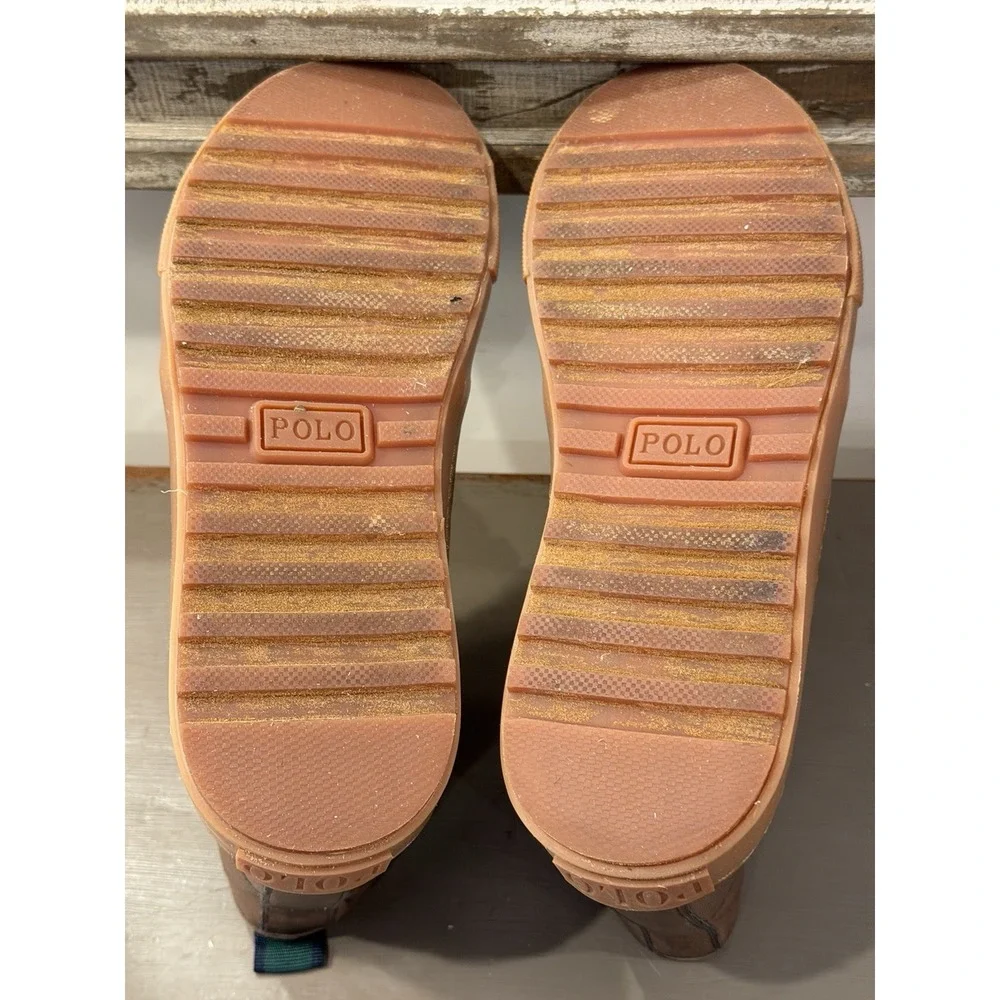 Polo Ralph Lauren Chett Brown Chukka Leather Ankle Boots Boys Size 6